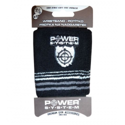 POWER SYSTEM Wrist Sweatband - kolor czarny